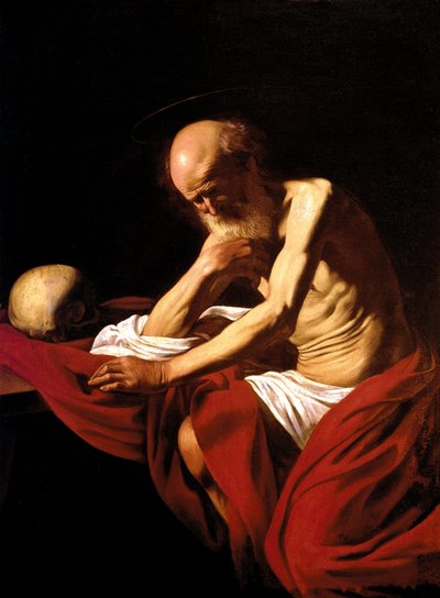 Saint Jerome Penitent by Michelangelo Merisi Caravaggio